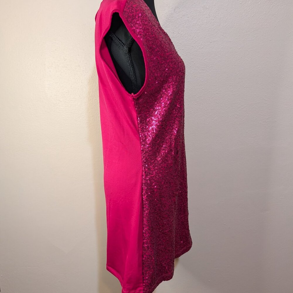 Barbiecore Hot Pink Belle du Jour Sequin Dress Size Medium - Picture 3 of 10